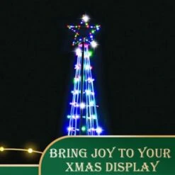 NEW Stockholm Christmas Lights Multi Colour Giant Flashing Strand Tree 360cm 400 LEDs Memory Controller Keeps To Most Recent Mode Flash Modes And Steady Glow Easy To Assemble -Christmas Lights Store 277601 2383545 F