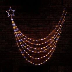 Stockholm Christmas Lights 3m Waterful Star Light Warm & Cool White 200 LEDs 15 Stockholm Christmas Lights 3m Waterful Star Light Warm & Cool White 200 LEDs -Christmas Lights Store 277605 2383633 F