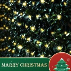 Stockholm Christmas Lights Xmas Decor Solar Net Light 150 LEDs Warm White -Christmas Lights Store 277607 2383743 F