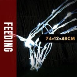 NEW Stockholm Christmas Lights Feeding Reindeer Cool White LED Battery Powered -Christmas Lights Store 277609 2384021 F