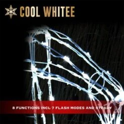 NEW Stockholm Christmas Lights Feeding Reindeer Cool White LED Battery Powered -Christmas Lights Store 277609 2384023 F