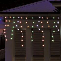 Stockholm Christmas Lights Snowy Icicles Multi Colour Solar Light 600 LED Decor 15 Stockholm Christmas Lights Snowy Icicles Multi Colour Solar Light 600 LED Decor -Christmas Lights Store 277619 2384669 F