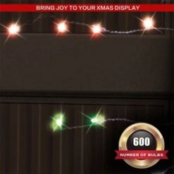 Stockholm Christmas Lights Snowy Icicles Multi Colour Solar Light 600 LED Decor 13 Stockholm Christmas Lights Snowy Icicles Multi Colour Solar Light 600 LED Decor -Christmas Lights Store 277619 2384677 F