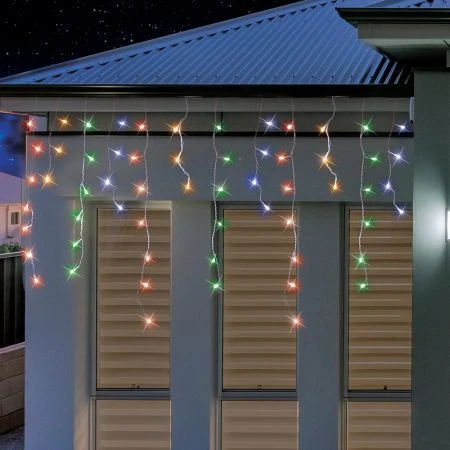 Stockholm Christmas Lights Snowy Icicles Multi Colour Solar Light 600 LED Decor 1 Stockholm Christmas Lights Snowy Icicles Multi Colour Solar Light 600 LED Decor