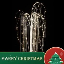 Stockholm Christmas Tree Xmas Lights LED Shimmer Willow Tree 120cm 180 LEDs -Christmas Lights Store 277621 2384899 F