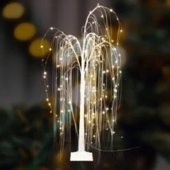 Stockholm Christmas Tree Xmas Lights LED Shimmer Willow Tree 120cm 180 LEDs