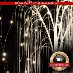 Stockholm Christmas Tree Xmas Lights LED Shimmer Willow Tree 120cm 180 LEDs -Christmas Lights Store 277621 2384913 F
