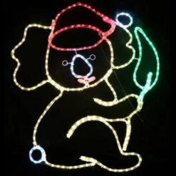 Stockholm Christmas Lights Motif LED Ropelight Koala With Gum Leaf 75x84cm -Christmas Lights Store 277623 2385115 F