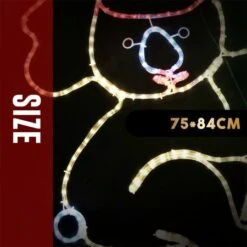 Stockholm Christmas Lights Motif LED Ropelight Koala With Gum Leaf 75x84cm -Christmas Lights Store 277623 2385123 F