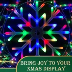 Stockholm Christmas Lights LED Ropelight Star Snowflake Fairy Lights 105cm -Christmas Lights Store 277625 2385135 F
