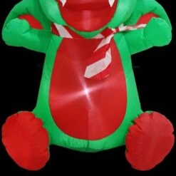 Stockholm 1.2m Christmas Lights Xmas Inflatable Airpower Baby Dragon Santa Hat -Christmas Lights Store 277629 2385169 F