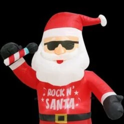 Stockholm 1.8m Christmas Lights Xmas Inflatable Airpower Rock In Santa Outdoor -Christmas Lights Store 277631 2385187 F