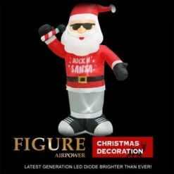 Stockholm 1.8m Christmas Lights Xmas Inflatable Airpower Rock In Santa Outdoor -Christmas Lights Store 277631 2385191 F