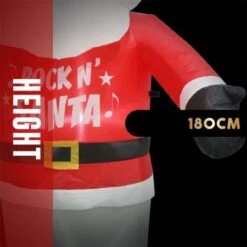 Stockholm 1.8m Christmas Lights Xmas Inflatable Airpower Rock In Santa Outdoor -Christmas Lights Store 277631 2385195 F
