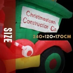 Stockholm Christmas Lights Xmas Inflatable Airpower Santa Construction Truck LED -Christmas Lights Store 277639 2385261 F