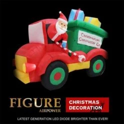 Stockholm Christmas Lights Xmas Inflatable Airpower Santa Construction Truck LED -Christmas Lights Store 277639 2385265 F