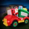 Stockholm Christmas Lights Xmas Inflatable Airpower Santa Construction Truck LED