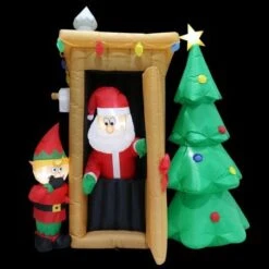 Stockholm Christmas Lights Xmas Inflatable Airpower Santa Toilet Decoration -Christmas Lights Store 277643 2385289 F