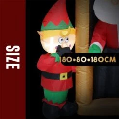 Stockholm Christmas Lights Xmas Inflatable Airpower Santa Toilet Decoration -Christmas Lights Store 277643 2385295 F