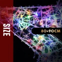 Stockholm Christmas Lights 170 LED Acrylic Star Multi Colour Party 80x90cm