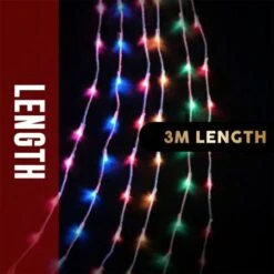 NEW Stockholm Christmas Lights 3m Waterful Star Light Rainbow 200 LEDs Decor -Christmas Lights Store 277649 2385345 F