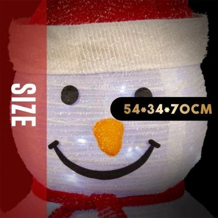 Stockholm Christmas Lights LED Light Pop Up Snowman Mesh Tinsel 70 Cm 45 LEDs 2 Stockholm Christmas Lights LED Light Pop Up Snowman Mesh Tinsel 70 Cm 45 LEDs - Image 2