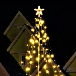 Stockholm Christmas Lights Xmas Tree Fairy Teepee Tree Star Topper 3m Warm White -Christmas Lights Store 277673 2385549 F