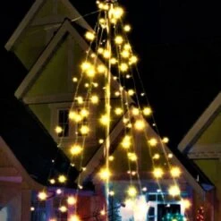 Stockholm Christmas Lights Xmas Tree Fairy Teepee Tree Star Topper 3m Warm White -Christmas Lights Store 277673 2385551 F