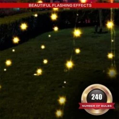 Stockholm Christmas Lights Xmas Tree Fairy Teepee Tree Star Topper 3m Warm White -Christmas Lights Store 277673 2385561 F