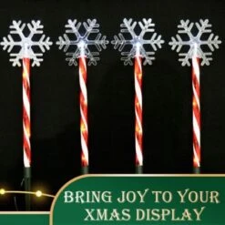 Stockholm Christmas Lights Solar Path Light Candy Snowflake Cool White LEDs 8pc 14 Stockholm Christmas Lights Solar Path Light Candy Snowflake Cool White LEDs 8pc -Christmas Lights Store 277681 2385627 F