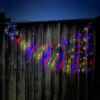 Stockholm Christmas Lights Solar Light LED Waterful Star Multi Colour 2.1m