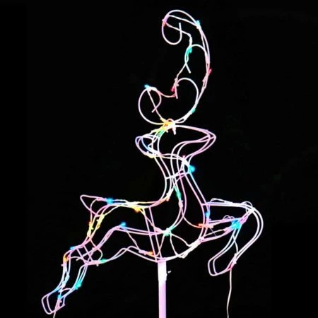 Stockholm Christmas Lights Solar Light LED Leaping Reindeer & Sleigh 120 LEDs 7 Stockholm Christmas Lights Solar Light LED Leaping Reindeer & Sleigh 120 LEDs - Image 7