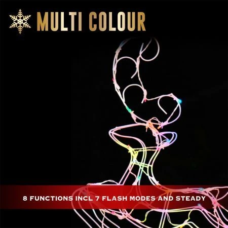 Stockholm Christmas Lights Solar Light LED Leaping Reindeer & Sleigh 120 LEDs 4 Stockholm Christmas Lights Solar Light LED Leaping Reindeer & Sleigh 120 LEDs - Image 4