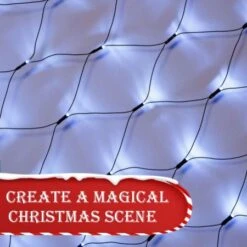 Stockholm Christmas Lights Xmas Net Light 720 LEDs Cool White Outdoor Decor -Christmas Lights Store 277695 2385763 F