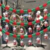 2022 Christmas Decorations Pendants 3PCS 3M Ceiling Pendants Home Decor Creative Atmosphere Scene Layout Flags
