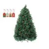 Santaco Christmas Tree 2.1M 7Ft Pinecone Decorated Xmas Home Garden Decorations