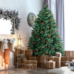 Santaco Christmas Tree 1.2M 4Ft Pinecone Decorated Xmas Home Garden Decorations 15 Santaco Christmas Tree 1.2M 4Ft Pinecone Decorated Xmas Home Garden Decorations -Christmas Lights Store 278711 2373603 F