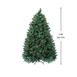 Santaco Christmas Tree 1.8M 6Ft Pinecone Decorated Xmas Home Garden Decorations -Christmas Lights Store 278715 2373625 F