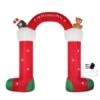 Santaco Christmas Inflatable Decor Stocking Arch 3M LED Lights Xmas Party