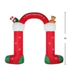 Santaco Christmas Inflatable Decor Stocking Arch 3M LED Lights Xmas Party -Christmas Lights Store 278785 2374185 F