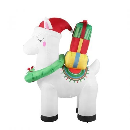Santaco Inflatable Christmas Decor Christmas Llama 1.5M LED Lights Xmas Party 2 Santaco Inflatable Christmas Decor Christmas Llama 1.5M LED Lights Xmas Party - Image 2