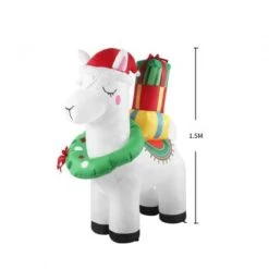 Santaco Inflatable Christmas Decor Christmas Llama 1.5M LED Lights Xmas Party 10 Santaco Inflatable Christmas Decor Christmas Llama 1.5M LED Lights Xmas Party -Christmas Lights Store 278787 2374201 F