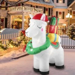 Santaco Inflatable Christmas Decor Christmas Llama 1.5M LED Lights Xmas Party 15 Santaco Inflatable Christmas Decor Christmas Llama 1.5M LED Lights Xmas Party -Christmas Lights Store 278787 2374211 F