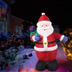 Santaco Inflatable Christmas Decor Sack Santa 1.2M LED Lights Xmas Party -Christmas Lights Store 278795 2374273 F