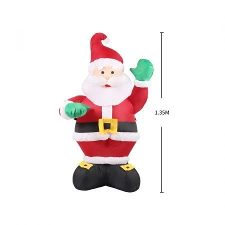 Santaco Inflatable Christmas Decor Waving Santa 1.35M LED Lights Xmas Party 3 Santaco Inflatable Christmas Decor Waving Santa 1.35M LED Lights Xmas Party - Image 3