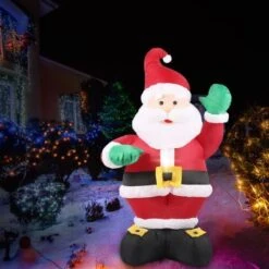 Santaco Inflatable Christmas Decor Waving Santa 1.35M LED Lights Xmas Party 14 Santaco Inflatable Christmas Decor Waving Santa 1.35M LED Lights Xmas Party -Christmas Lights Store 278799 2374305 F