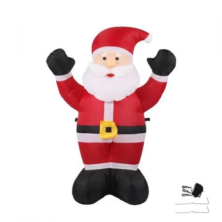 Santaco Inflatable Christmas Decor Cheerful Santa 1.2M LED Lights Xmas Party 1 Santaco Inflatable Christmas Decor Cheerful Santa 1.2M LED Lights Xmas Party