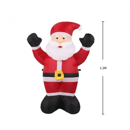 Santaco Inflatable Christmas Decor Cheerful Santa 1.2M LED Lights Xmas Party 3 Santaco Inflatable Christmas Decor Cheerful Santa 1.2M LED Lights Xmas Party - Image 3