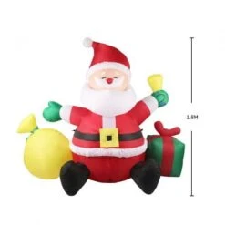 Santaco Inflatable Christmas Outdoor Decorations Santa LED Lights Xmas Party -Christmas Lights Store 278803 2374329 F