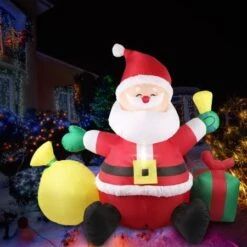 Santaco Inflatable Christmas Outdoor Decorations Santa LED Lights Xmas Party -Christmas Lights Store 278803 2374337 F